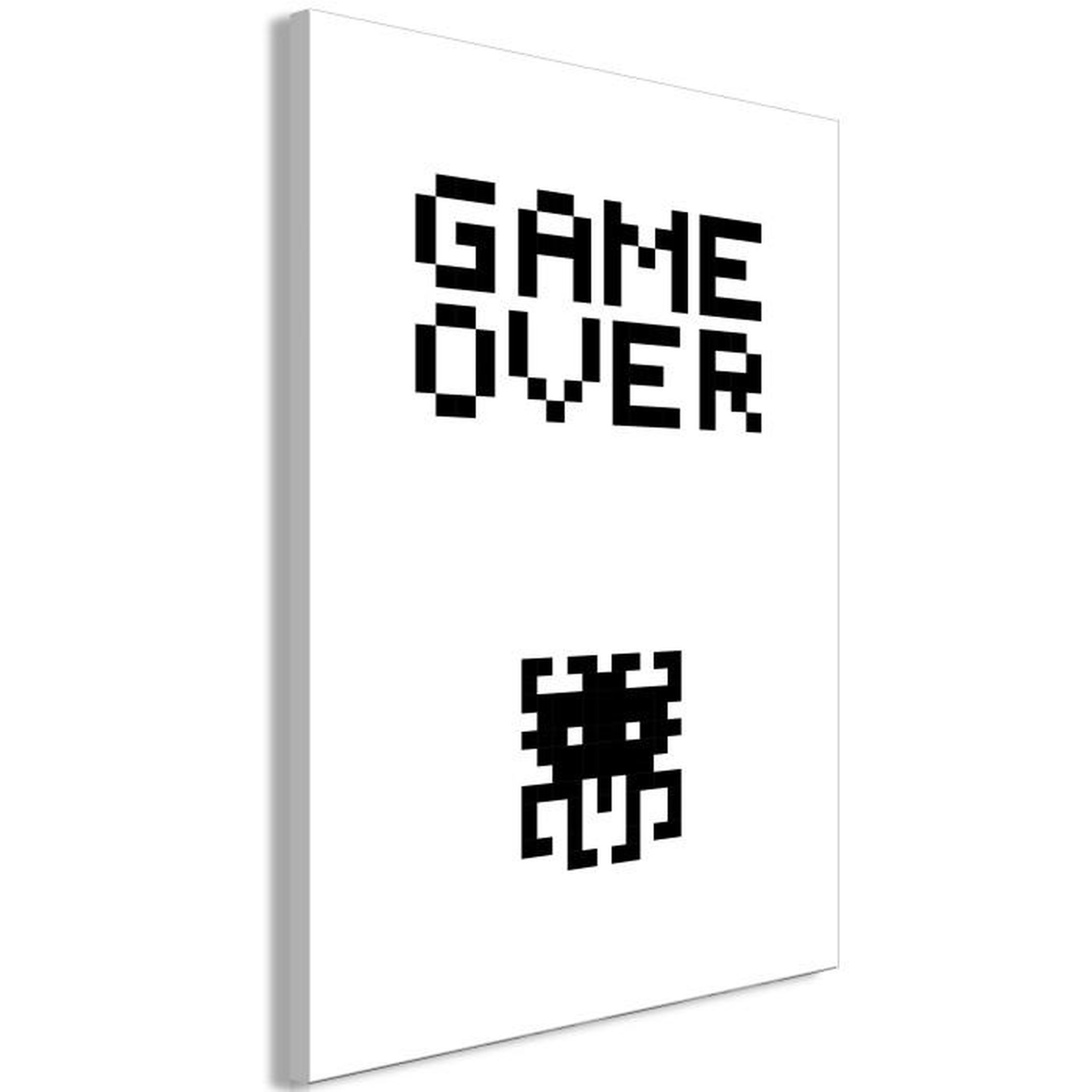 Paris Prix Tableau Imprimé  Game Over. Coloris disponibles : Multicolore
