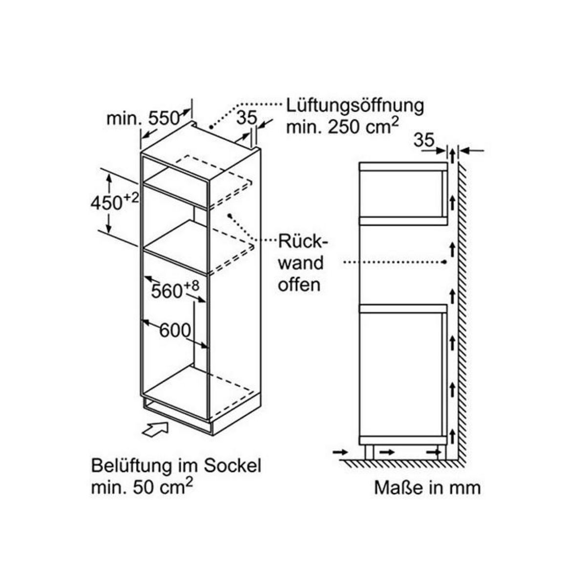 BOSCH Micro-ondes gril encastrable 44l 900w inox - cma583ms0