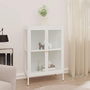 Voir la diapositive 1 : VIDAXL Buffet Blanc 75x35x105 cm Acier et verre