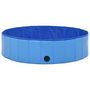 Voir la diapositive 4 : VIDAXL Piscine pliable pour chiens Bleu 120x30 cm PVC