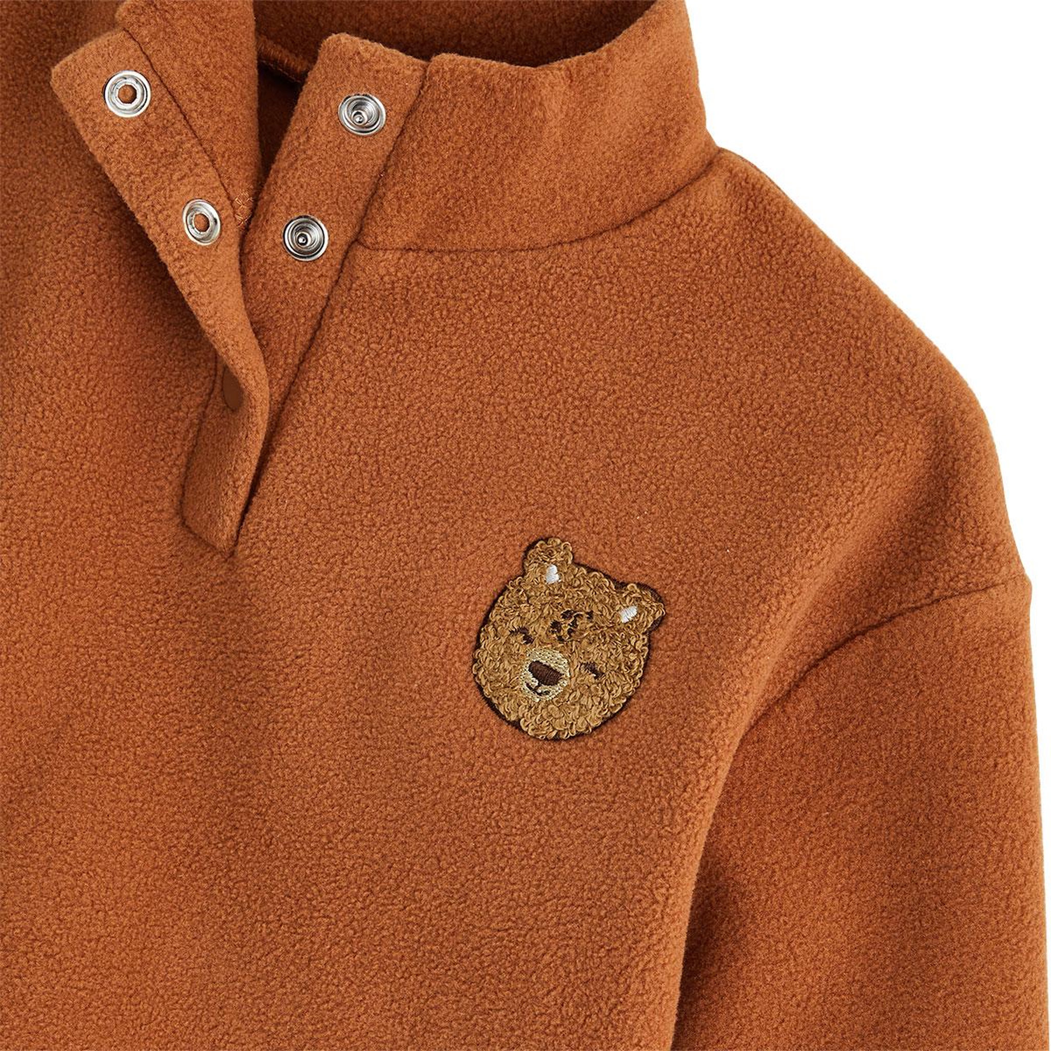 Voir la diapositive 3 : PETIT BEGUIN Sweat-shirt bébé en polaire Moka