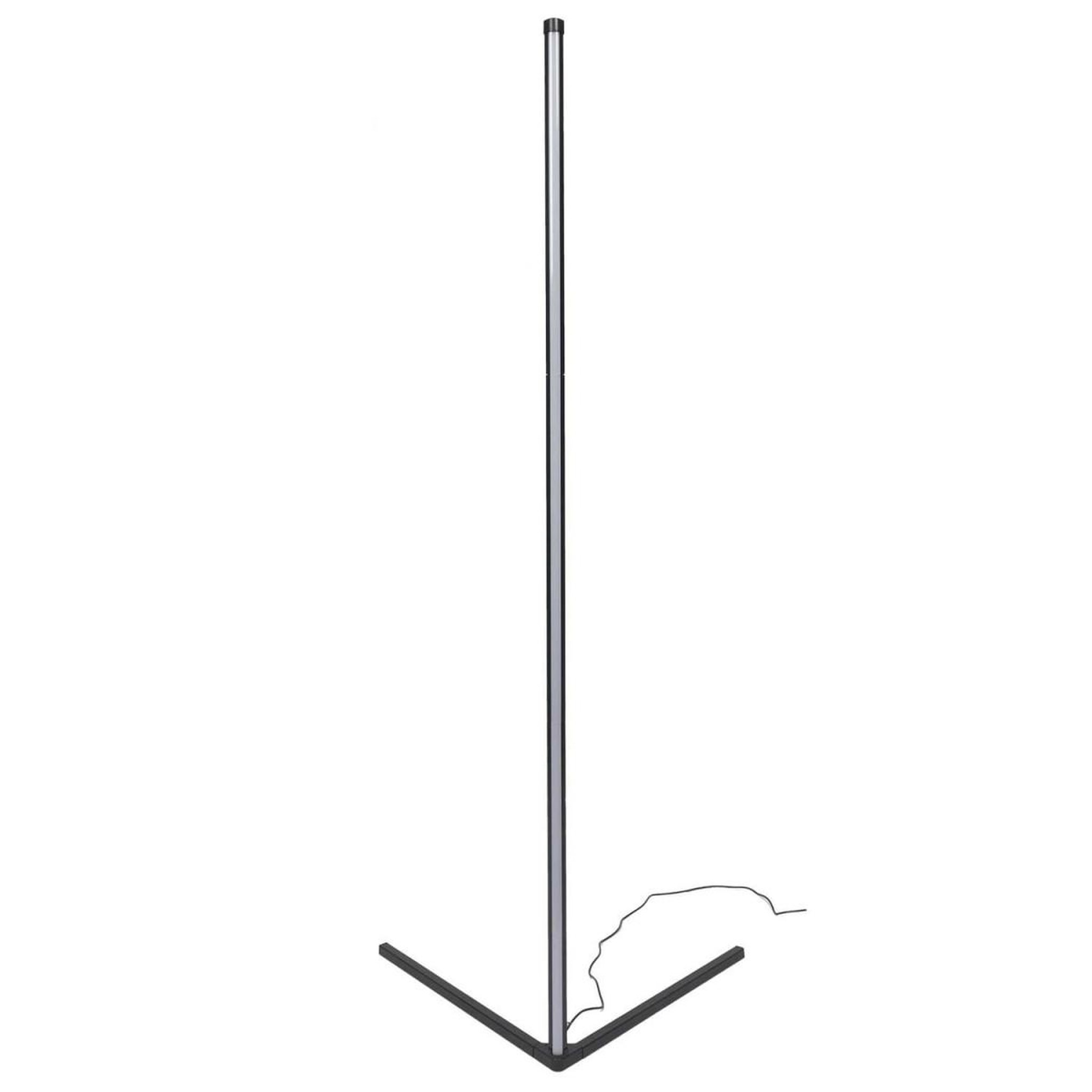 Voir la diapositive 4 : The Home Deco Factory Lampadaire d'angle à led  tube  142cm noir