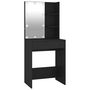 Voir la diapositive 3 : VIDAXL Coiffeuse avec LED Noir 60x40x140 cm