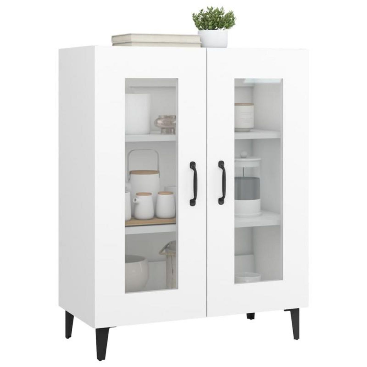 VIDAXL Buffet blanc 69,5x34x90 cm bois d ingénierie