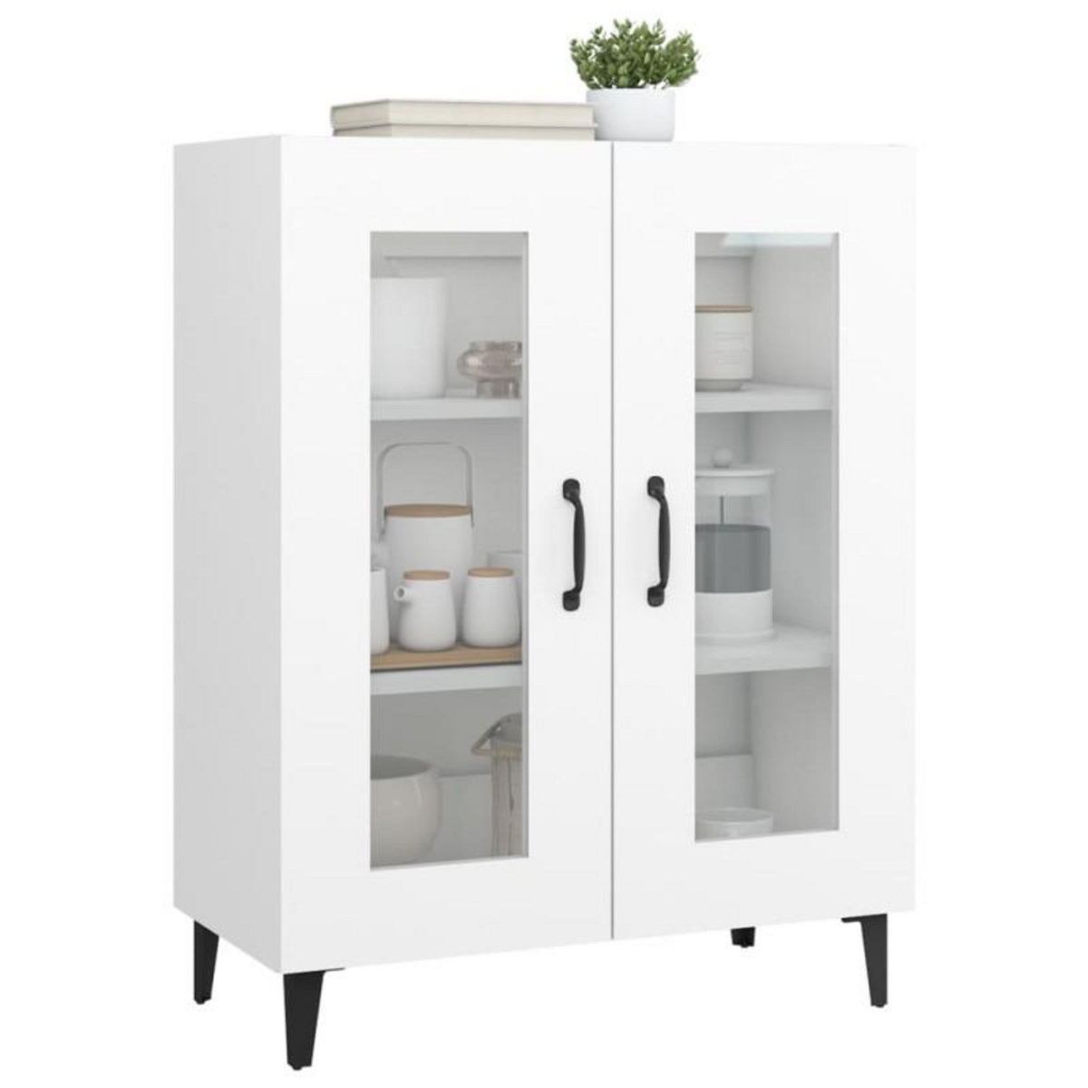 VIDAXL Buffet blanc 69,5x34x90 cm bois d ingénierie