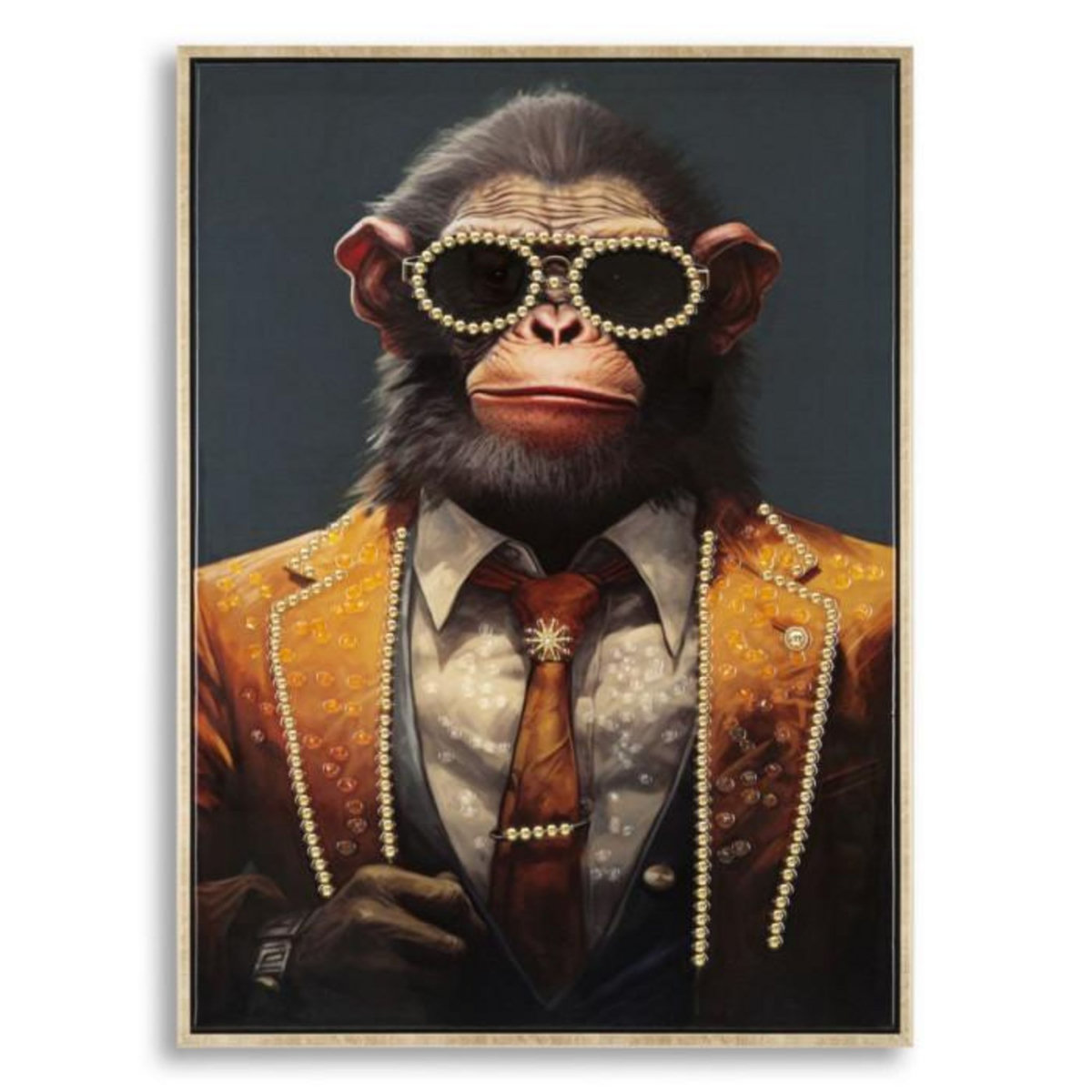 Paris Prix Tableau Imprimé Déco  Monky  52x72cm Multicolore