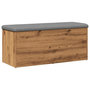 Voir la diapositive 5 : VIDAXL Banc de rangement chene artisanal 102x42x45cm bois d'ingenierie