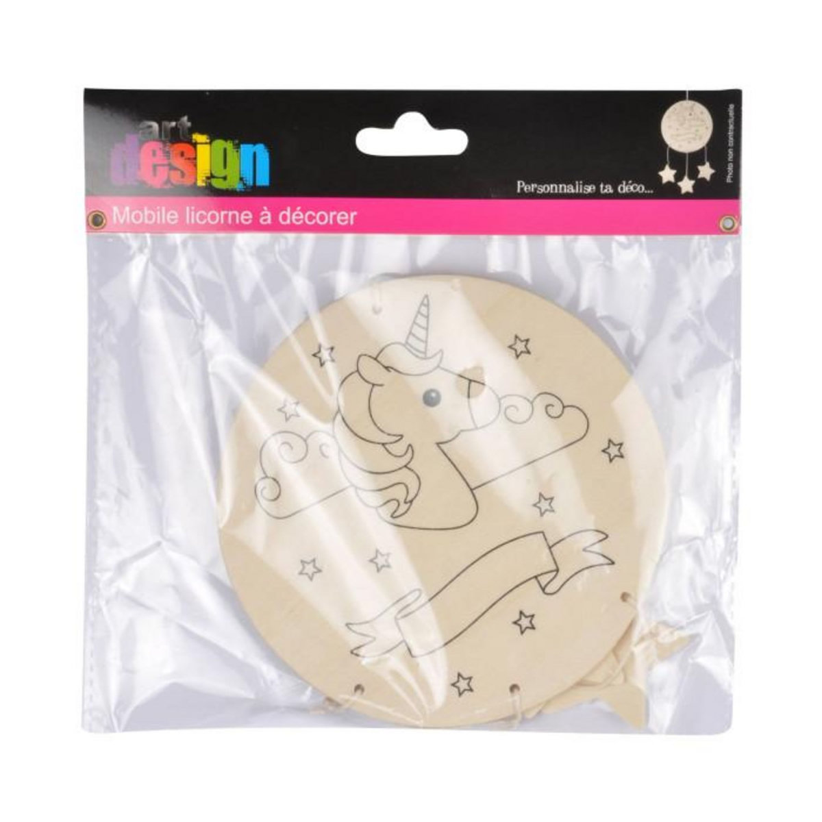 Paris Prix Mobile à Décorer en Bois  Licorne  33cm Naturel