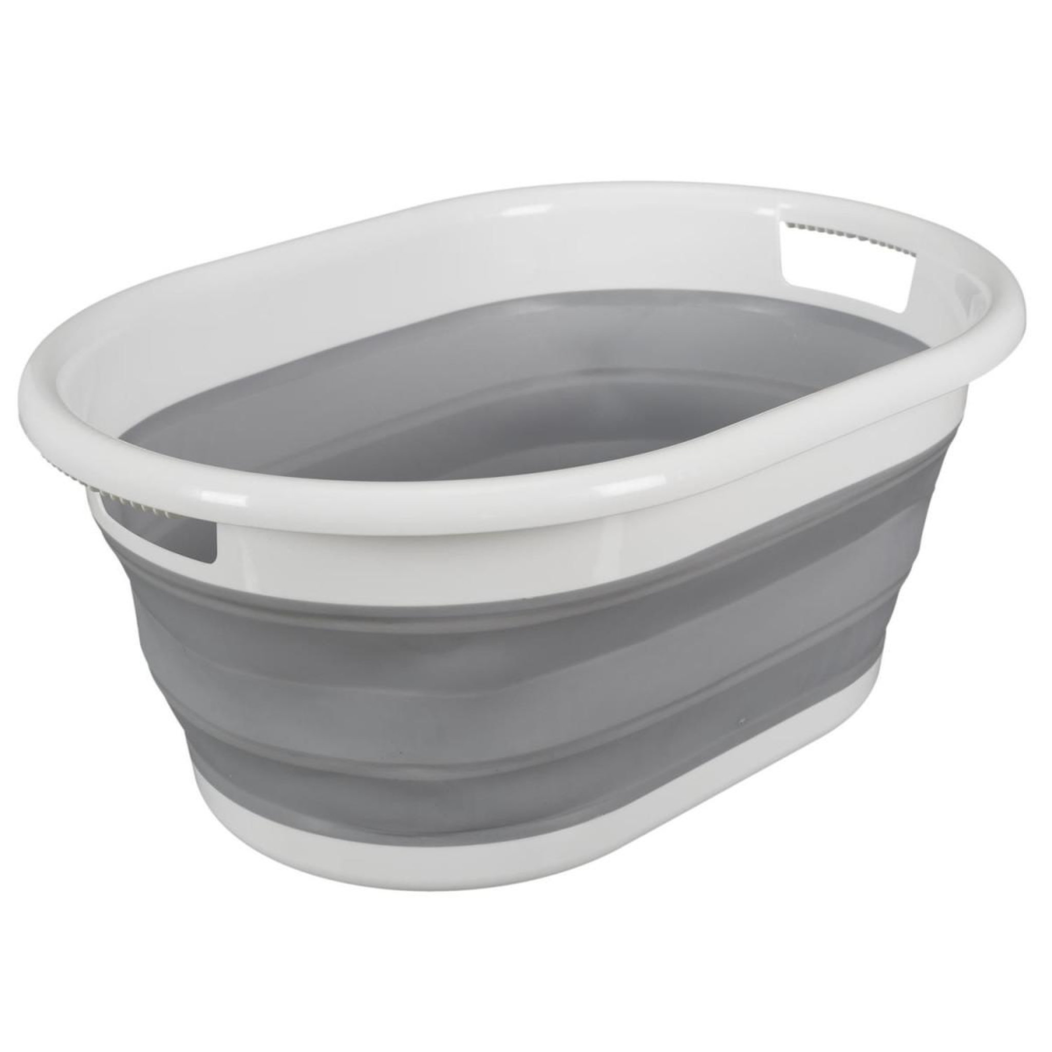 Je cherche une idee Panier à linge  rétractable  17l blanc & gris