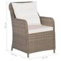 Voir la diapositive 6 : VIDAXL Ensemble a manger de jardin 9 pcs Marron