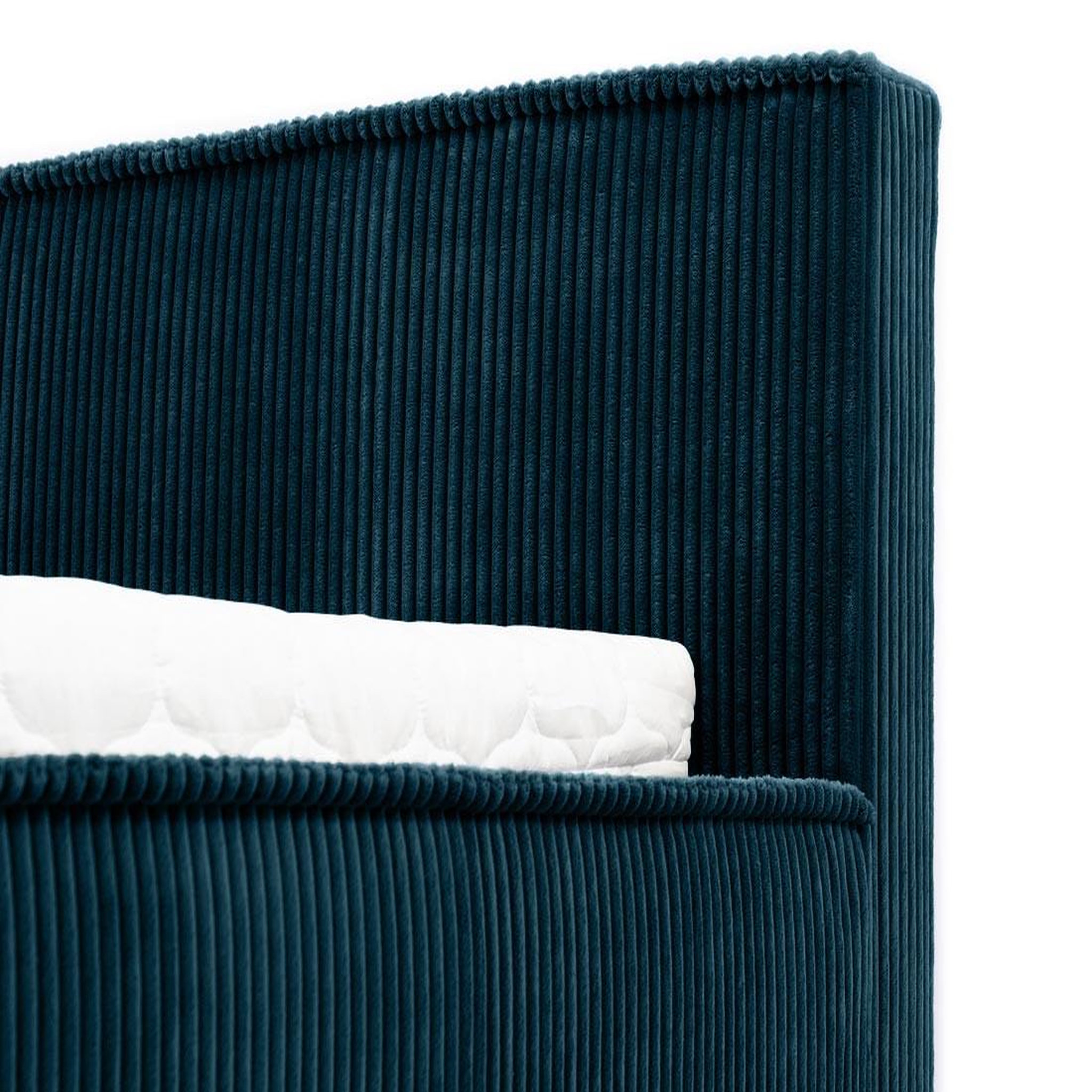 Voir la diapositive 6 : BEST MOBILIER Swan - lit coffre - 180x200 cm - sommier inclus - en velours côtelé grosses côtes