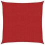 Voir la diapositive 2 : VIDAXL Voile d'ombrage 160 g/m^2 Rouge 2x2 m PEHD