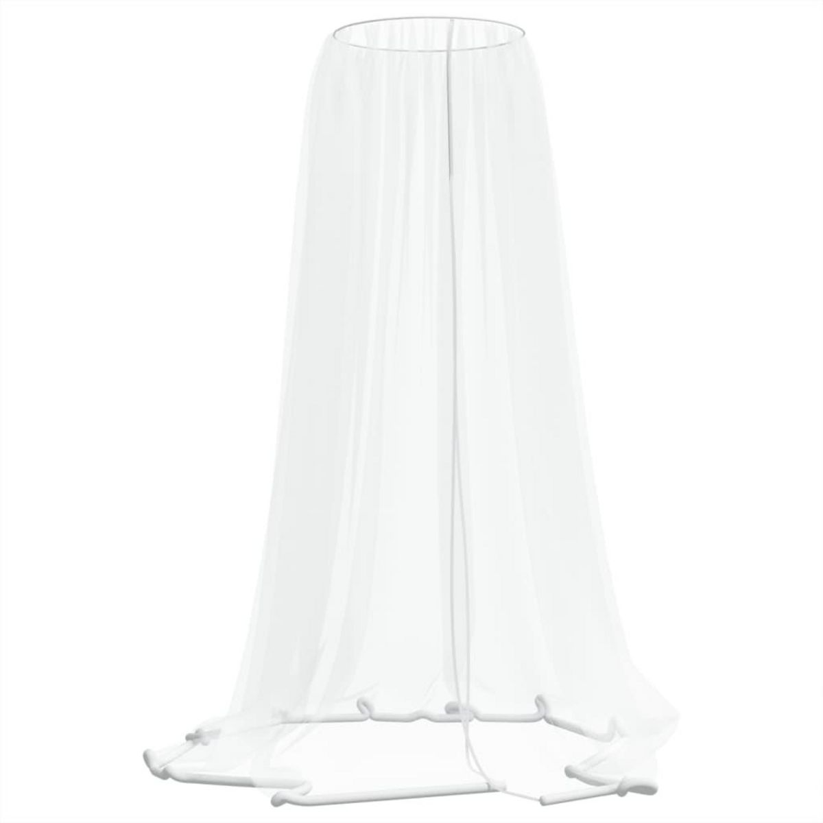 VIDAXL Moustiquaire pour parasol 220 maille blanc Φ300x230 cm