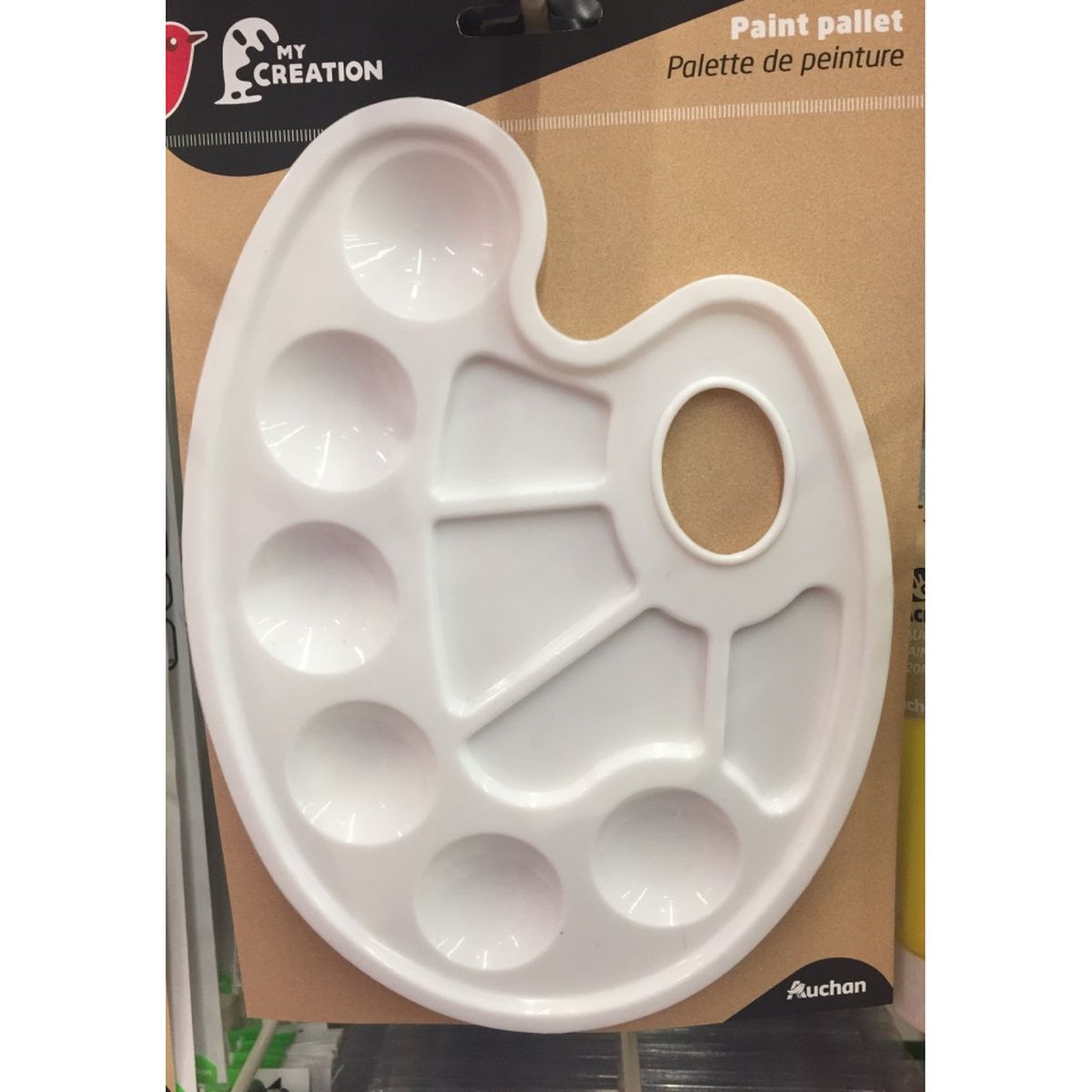 Voir la diapositive 2 : AUCHAN Palette ovale 10 alvéoles