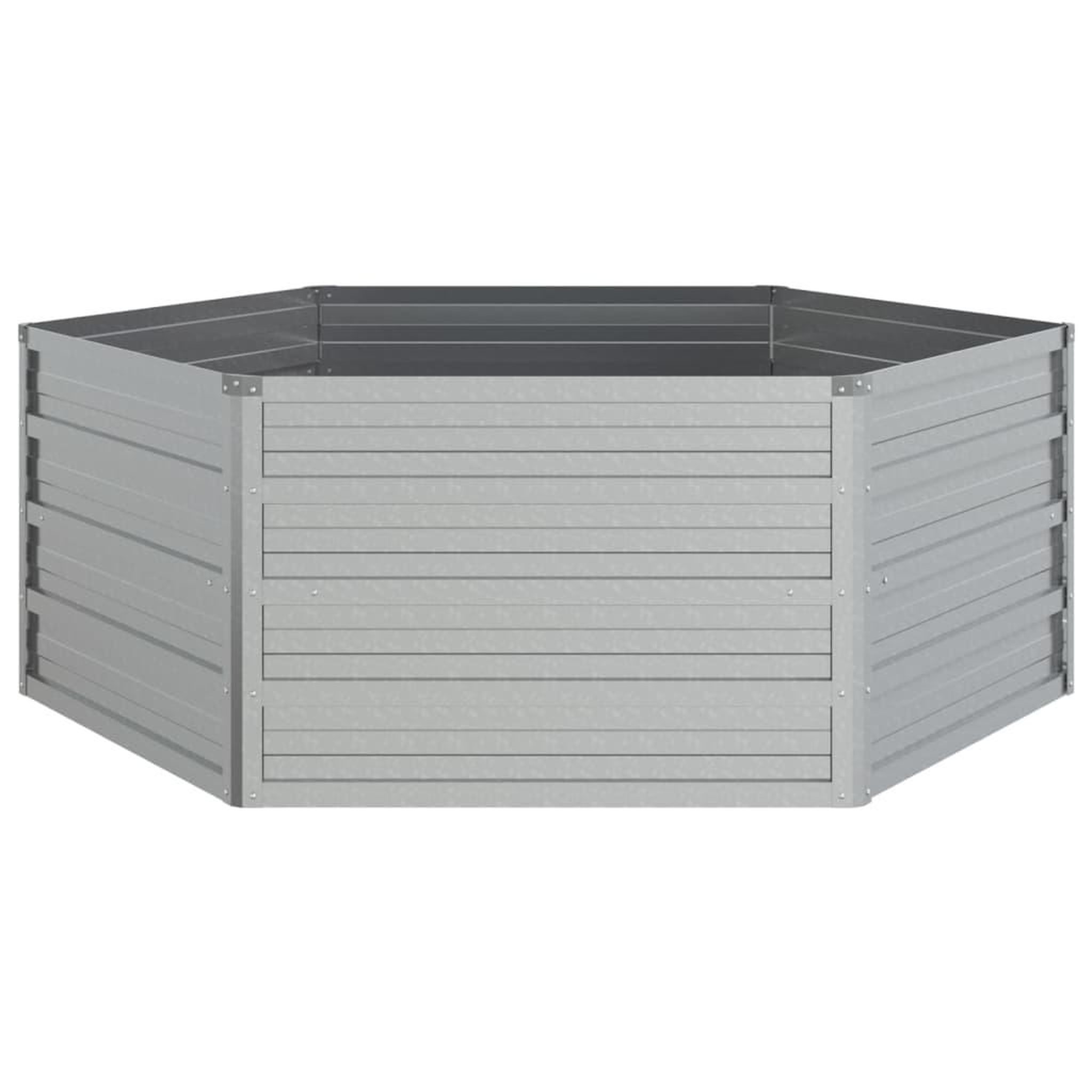 Voir la diapositive 5 : VIDAXL Lit sureleve de jardin 129x45 cm Acier galvanise Argente