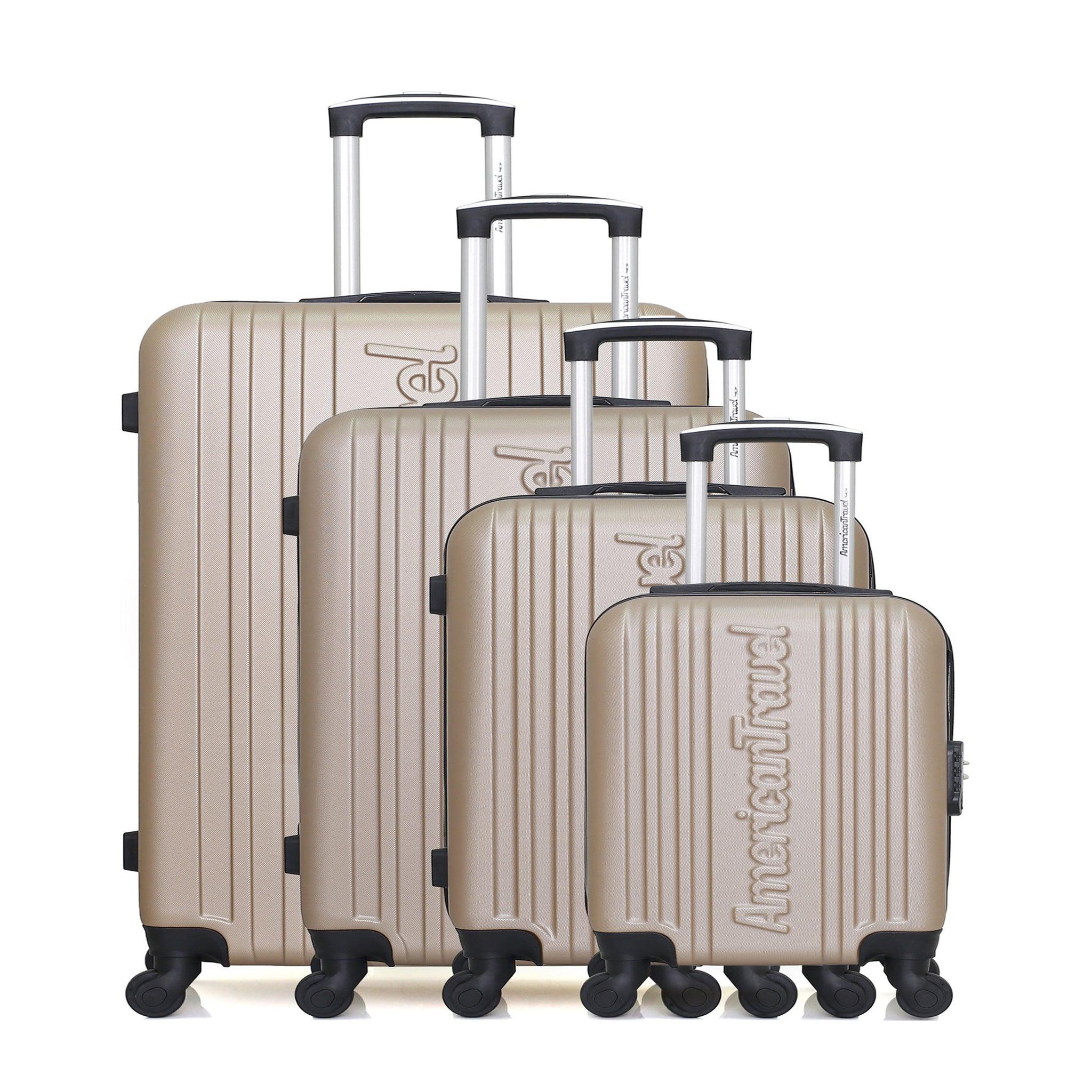 AMERICAN TRAVEL American travel - set de 4 valises springfield-m 75 cm 4 roues