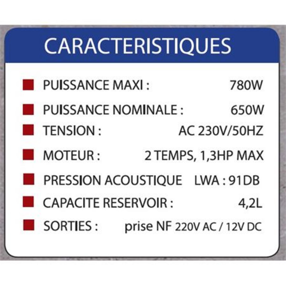 MECAFER Groupe électrogène MC950 