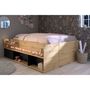 Voir la diapositive 2 : Lit coffre double avec rangement 140x190/200cm KING