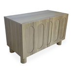 Paris Prix Buffet 2 Portes Sculptées  Phillip  80cm Chêne Grisé