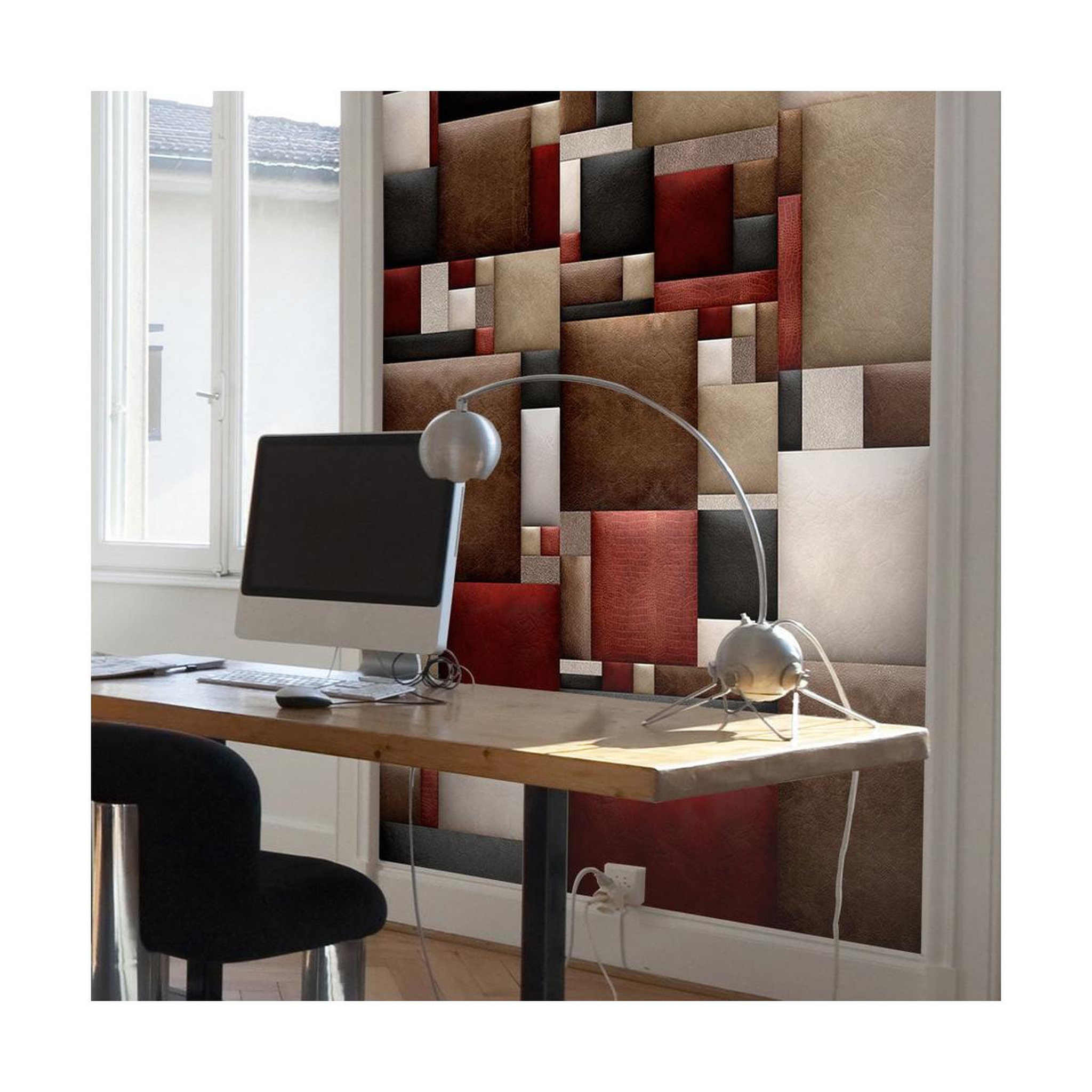 Paris Prix Papier peint  leather puzzle  50x1000cm