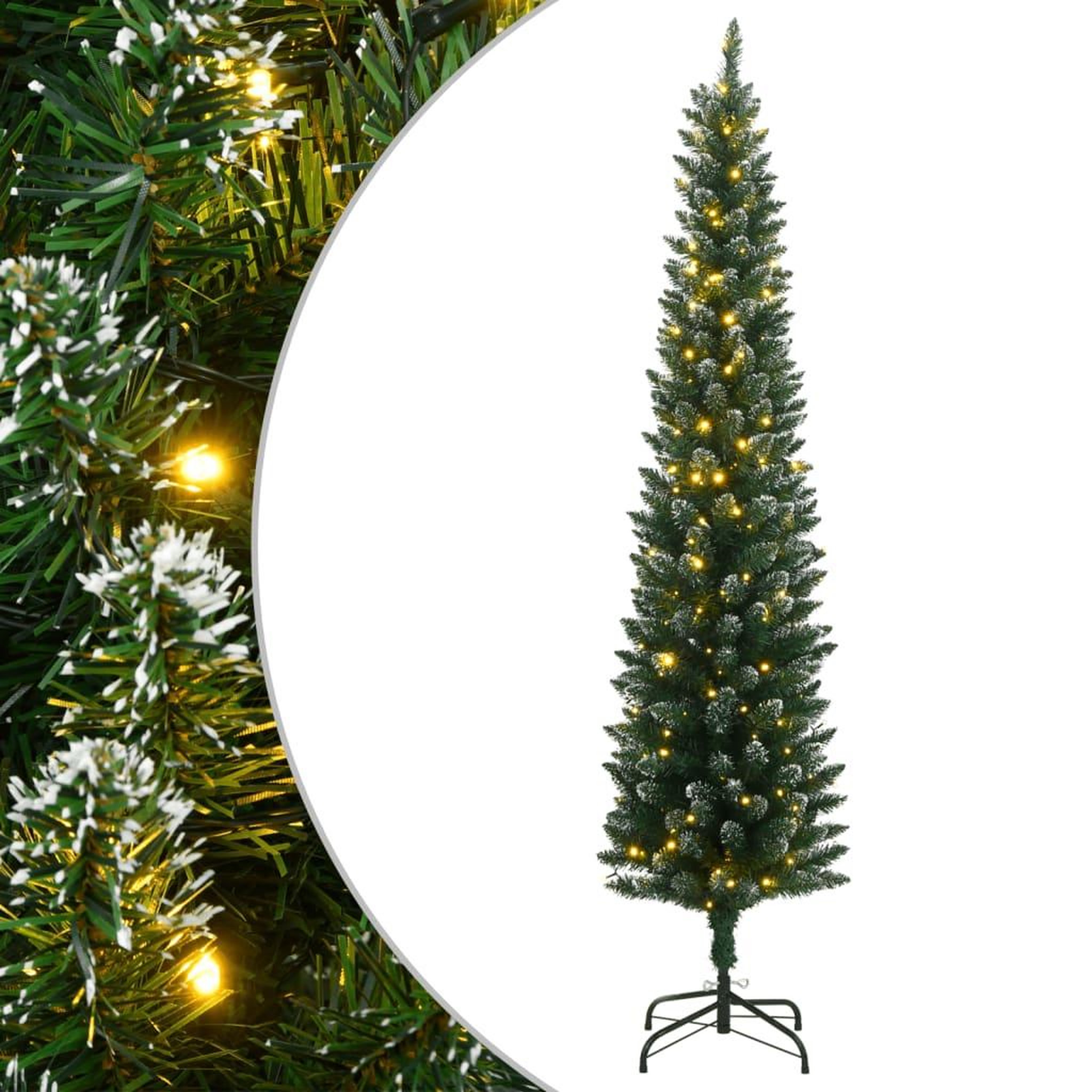 VIDAXL Sapin de Noël artificiel mince 300 LED 240 cm