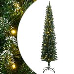 VIDAXL Sapin de Noël artificiel mince 300 LED 240 cm