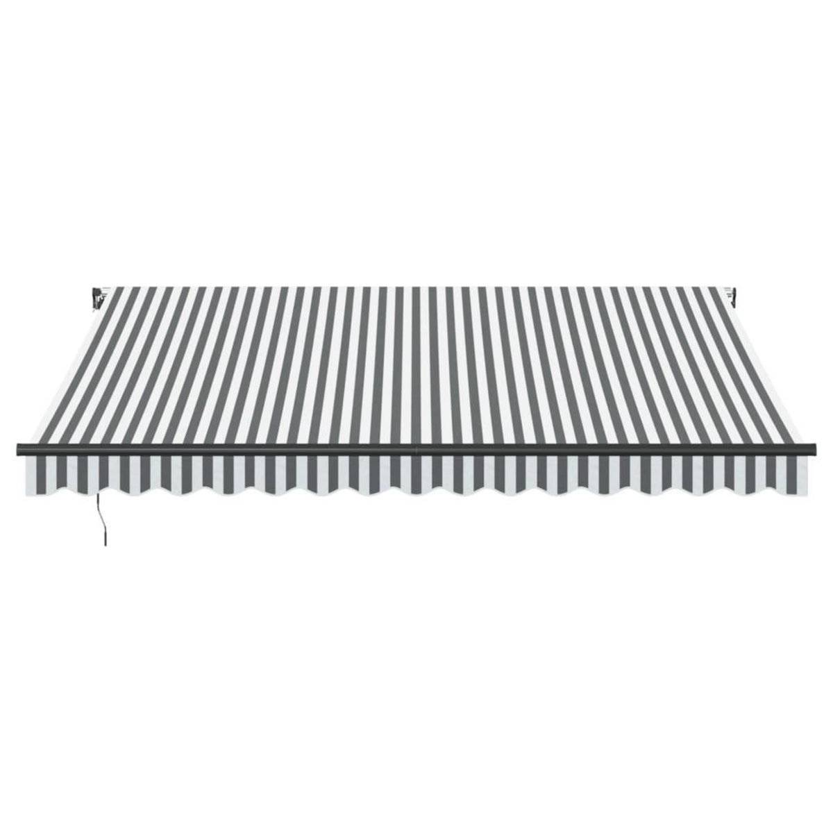 VIDAXL Auvent manuel retractable anthracite et blanc 400x350 cm