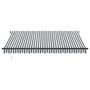 Voir la diapositive 3 : VIDAXL Auvent manuel retractable anthracite et blanc 400x350 cm