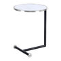 Voir la diapositive 1 : Paris Prix Table d'Appoint Design  Servant  62cm Argent & Blanc