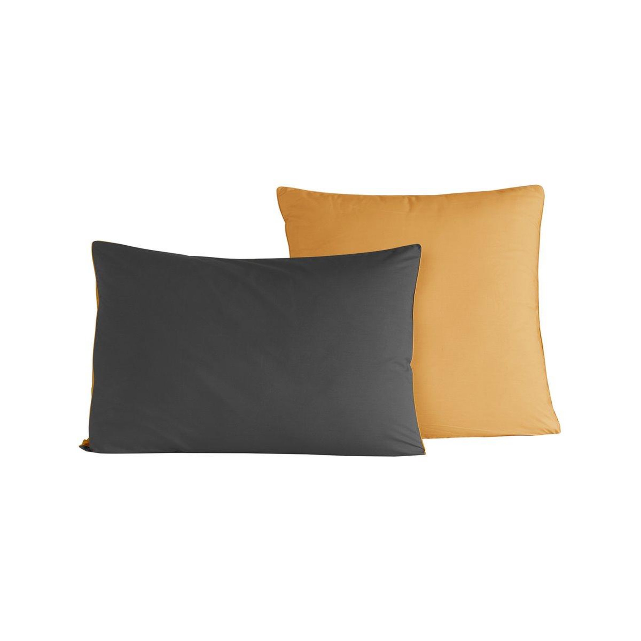 Voir la diapositive 2 : Sensei Maison Lot de 2 taies d'oreiller bicolores en percale coton DOZMARY