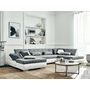 Voir la diapositive 2 : LISA DESIGN Vermont - canapé panoramique d'angle droit - 7 places - convertible - en simili et tissu