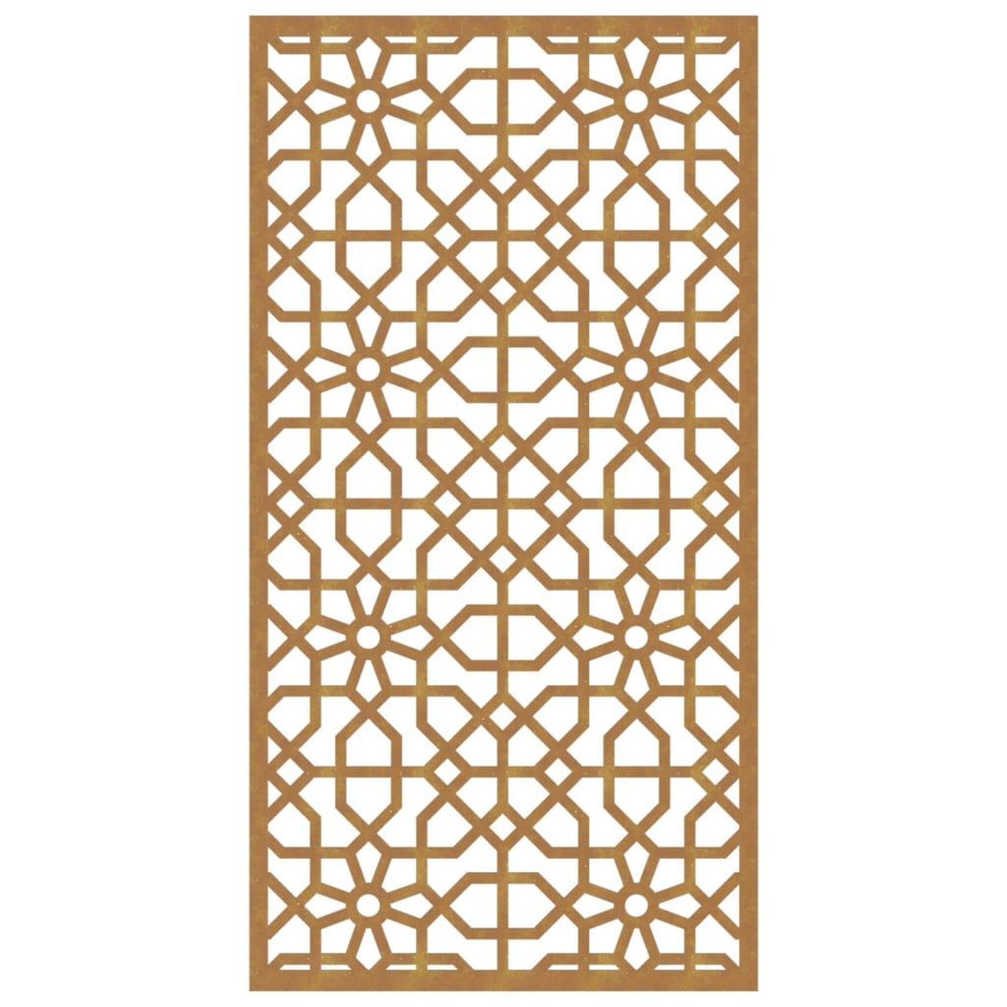 Voir la diapositive 4 : VIDAXL Decoration murale jardin 105x55cm acier corten design mauresque
