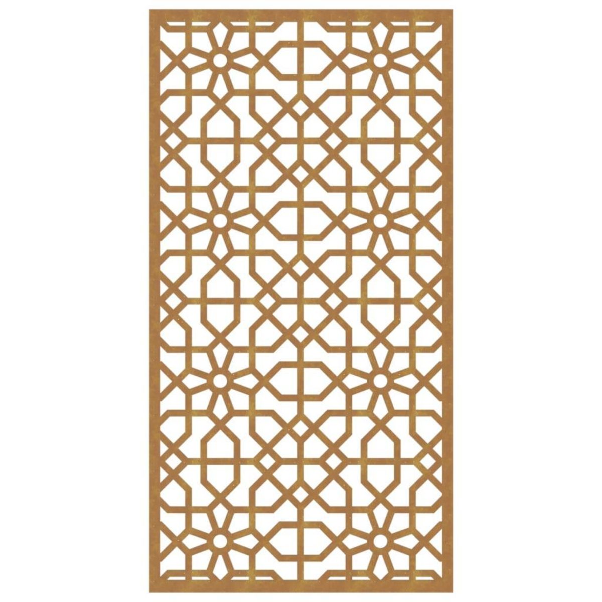 VIDAXL Decoration murale jardin 105x55cm acier corten design mauresque