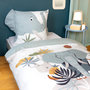 Voir la diapositive 2 : Home collection Parure housse de couette 100% microfibre 140x200 cm, eleph