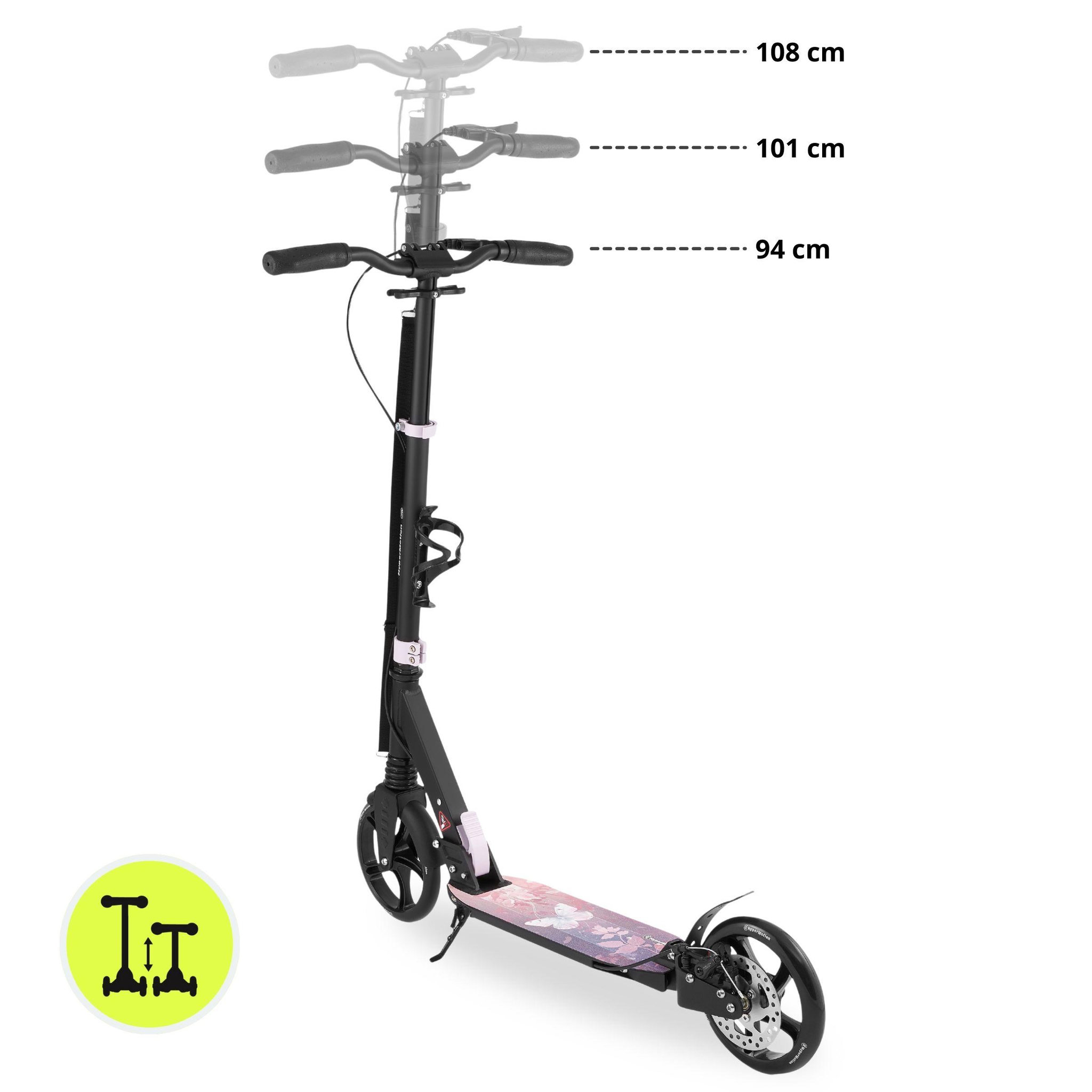 Voir la diapositive 4 : HYPERMOTION Trottinette HyperMotion Skyline en Aluminium, Pliable avec Double Frein et Suspension, dès 6 Ans