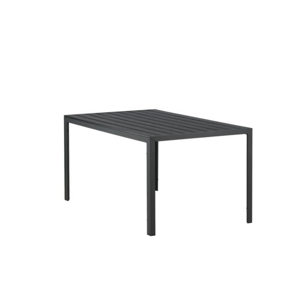 Paris Prix Table de Jardin  Break  150cm Noir