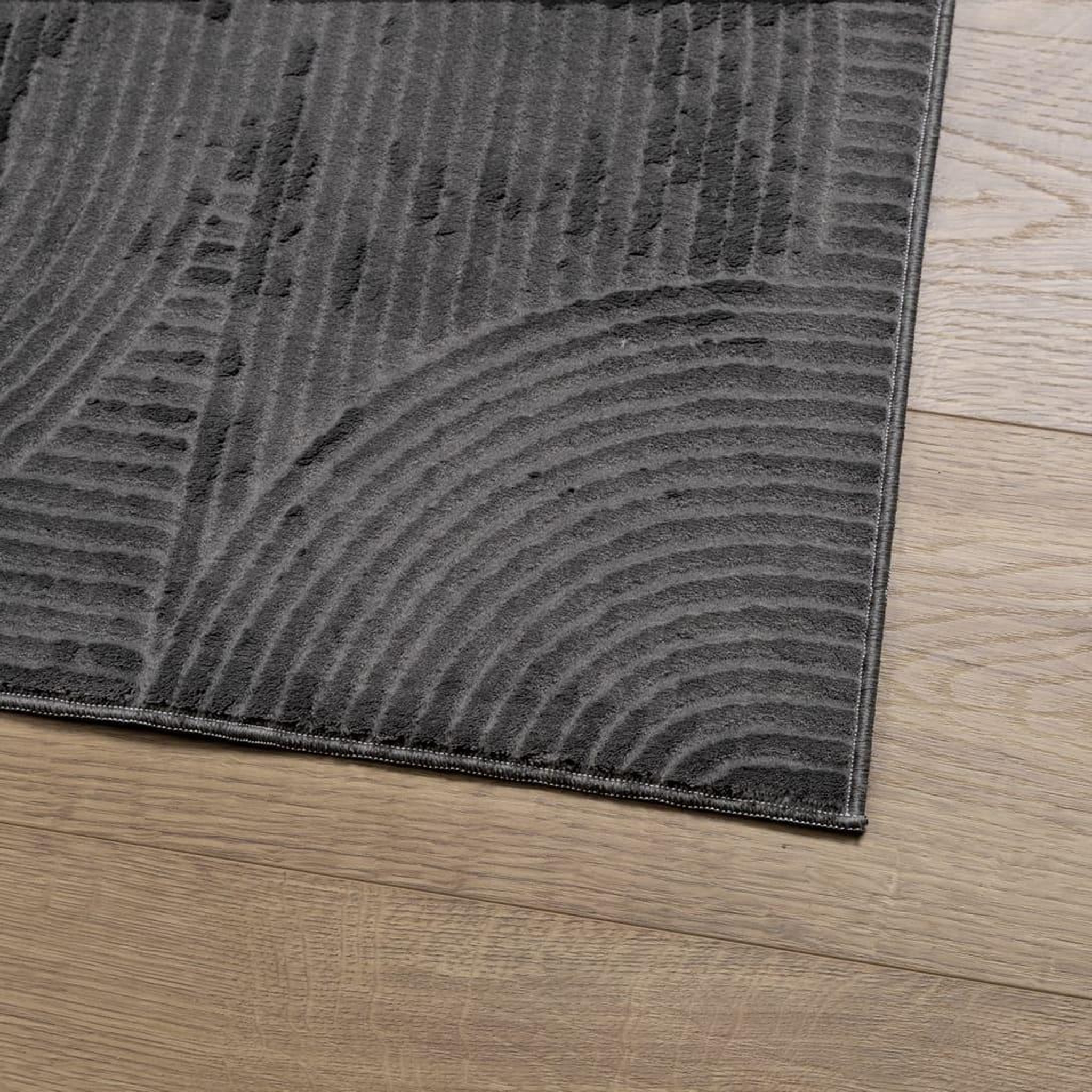 Voir la diapositive 4 : VIDAXL Tapis IZA poils courts style scandinave anthracite 100x200 cm