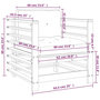 Voir la diapositive 6 : VIDAXL Chaises de jardin et coussins lot de 2 gris bois de pin massif