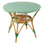 Voir la diapositive 1 : Paris Prix Table à Manger en Rotin  Danial  90cm Vert Foncé