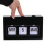 Voir la diapositive 2 : Paris Prix Calendrier Perpétuel  Flip Flap  19cm Noir