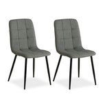 HomeStyle4U Chaise de salle à manger lot 2 chaises