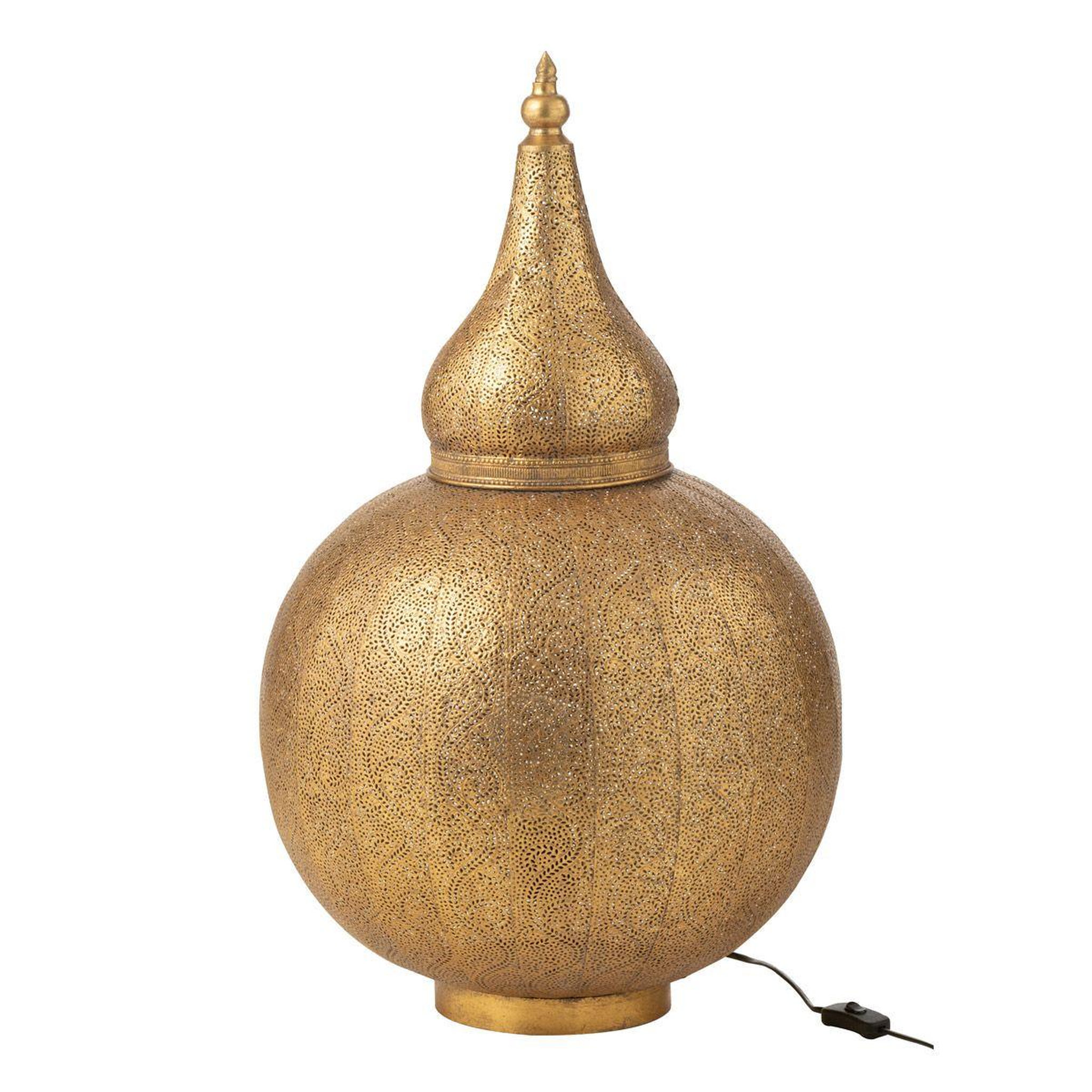 J-LINE Lampe à poser en métal  aladin  77cm or
