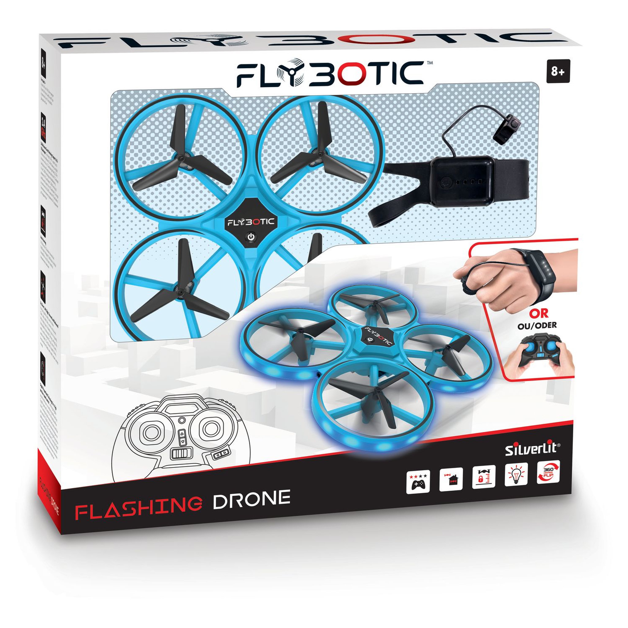 Voir la diapositive 1 : SILVERLIT Flashing Drone - Flybotic