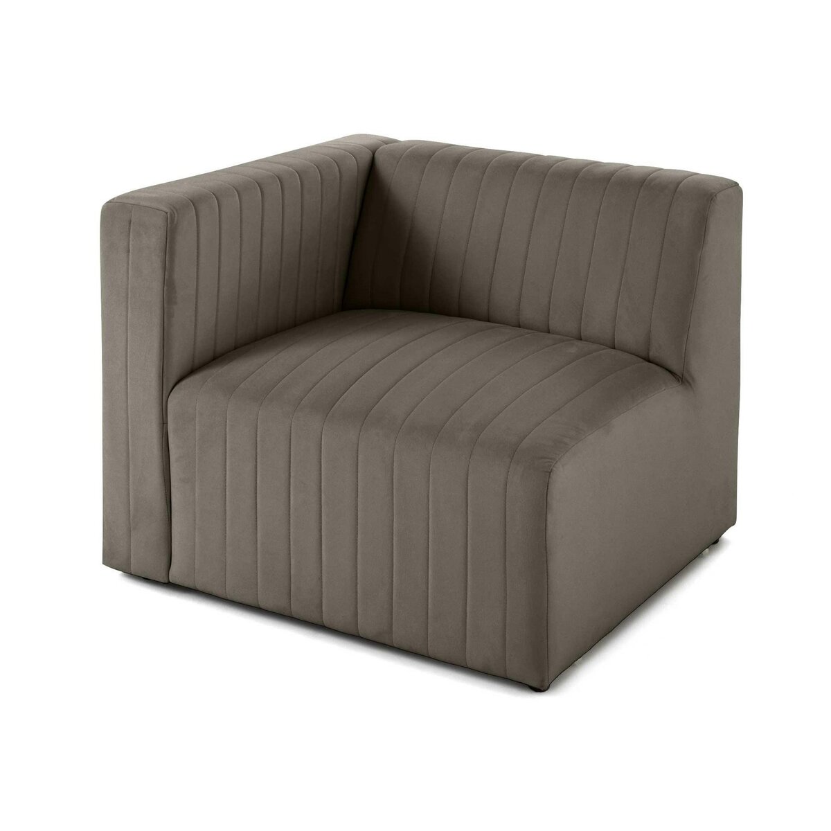 LISA DESIGN Nova - module d'assise gauche - en velours