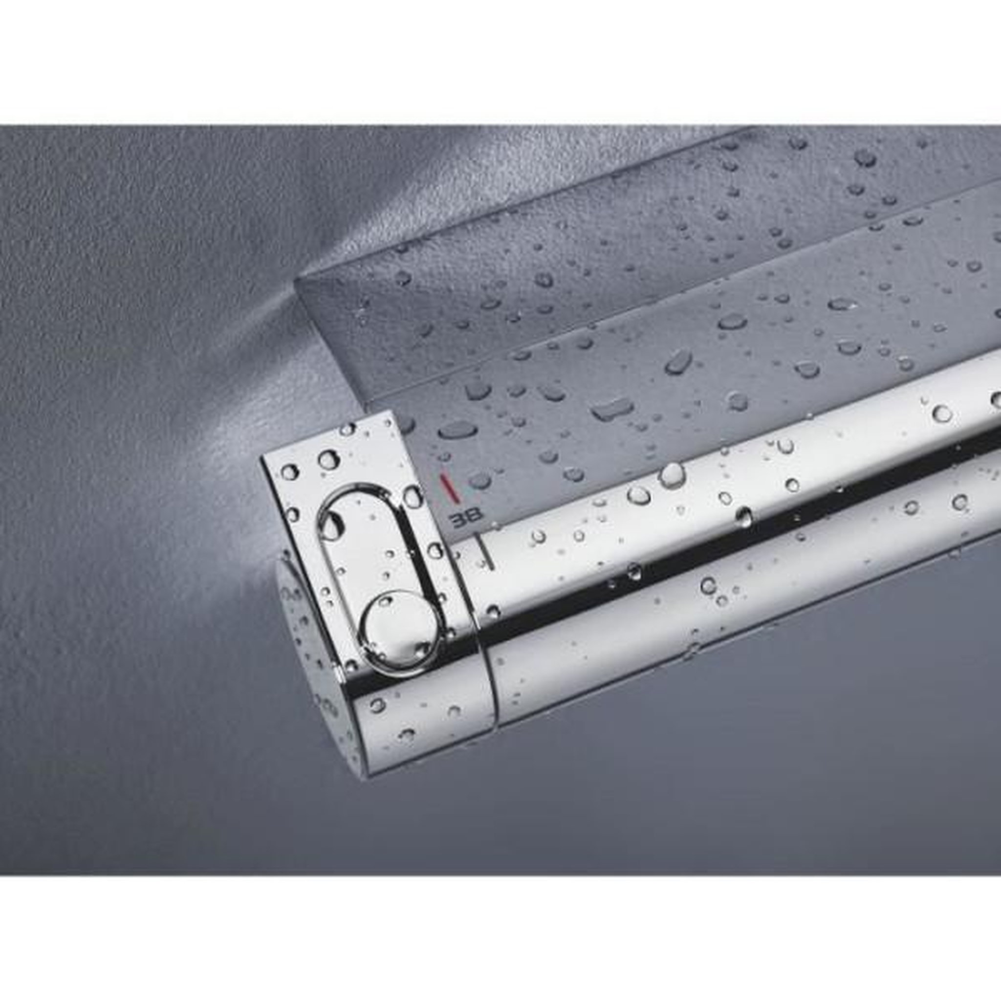 Voir la diapositive 2 : Grohe Grohe mitigeur thermostatique douche ½ grohtherm 2000 34469001 - porte-savon - limiteur de température - economie d'eau - chro