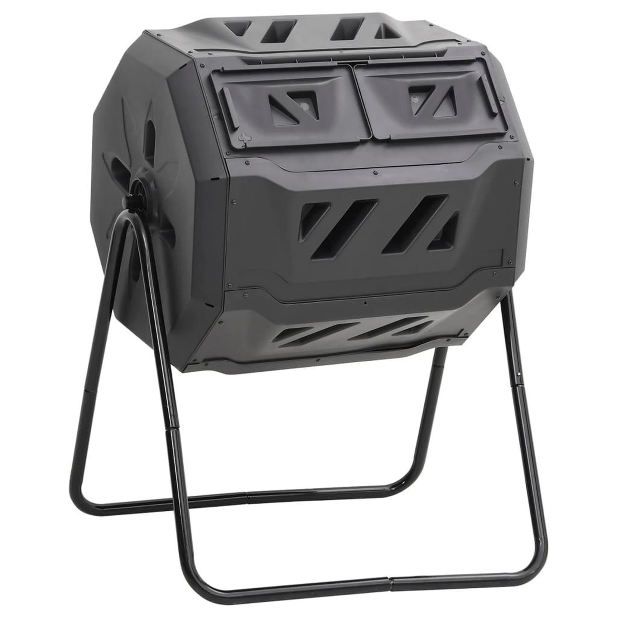 VIDAXL Bac a compost de jardin noir 73x64x95 cm 160 l