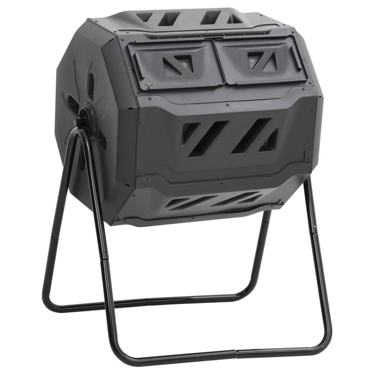VIDAXL Bac a compost de jardin Noir 73x64x95 cm 160 L