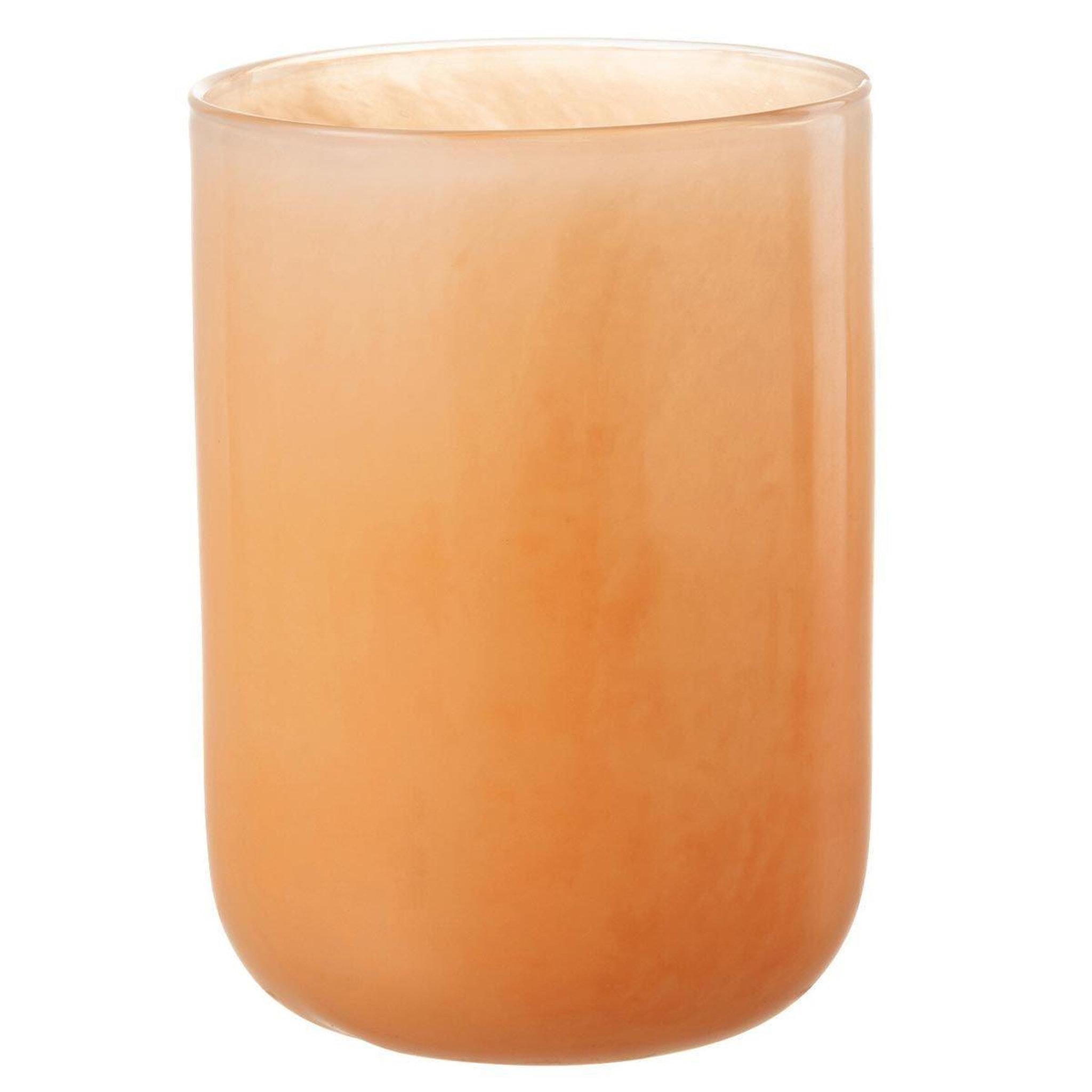 J-LINE Vase design en verre  corrie  23cm corail
