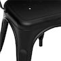 Voir la diapositive 4 : ATMOSPHERA Lot de 4 Chaises Design  Niko  85cm Noir