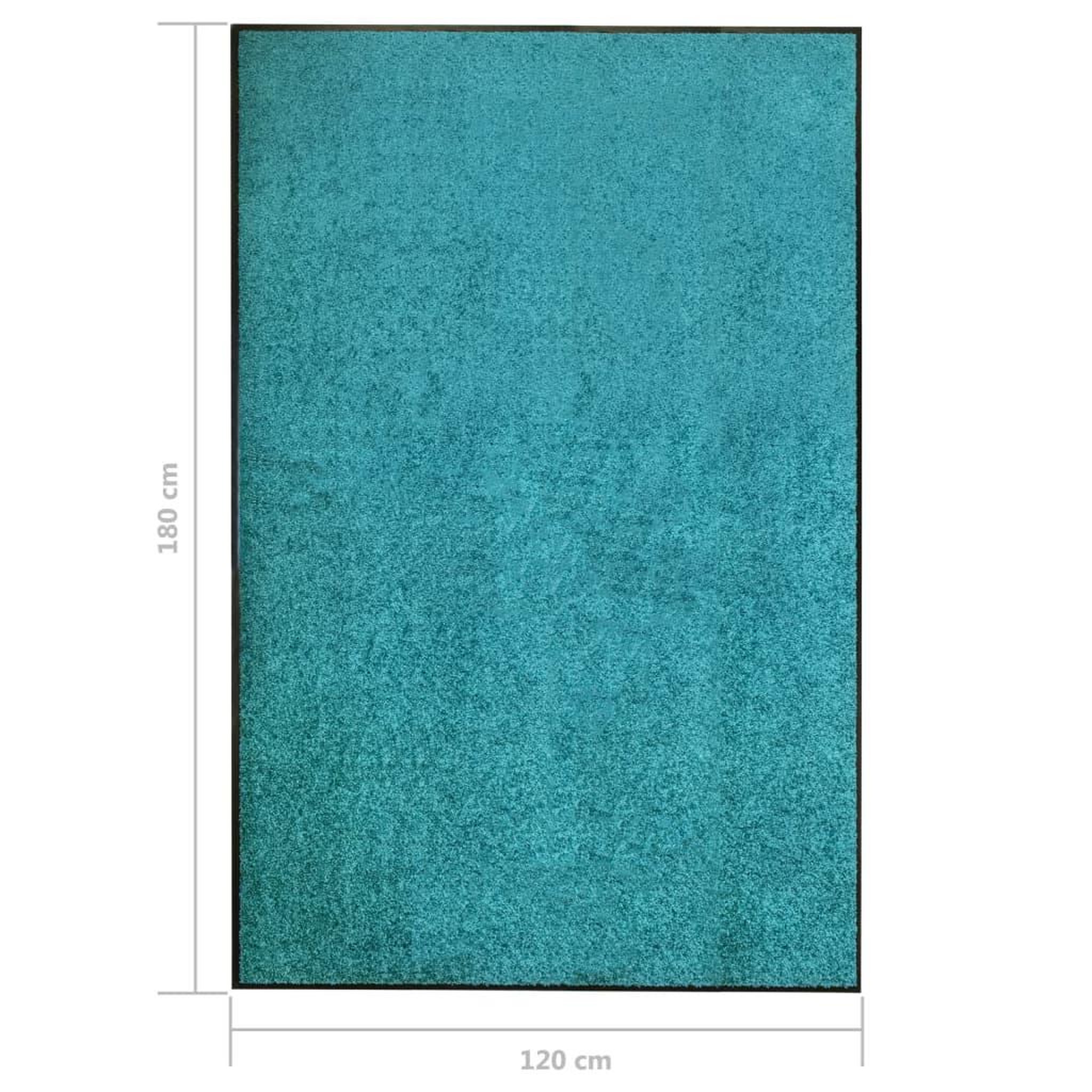 Voir la diapositive 6 : VIDAXL Paillasson lavable Cyan 120x180 cm